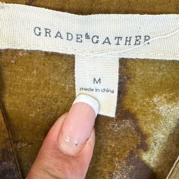 Grade & Gather Blue Gray Splatter Mini Dress S/M - Picture 10 of 16